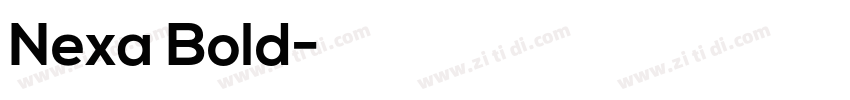 Nexa Bold字体转换